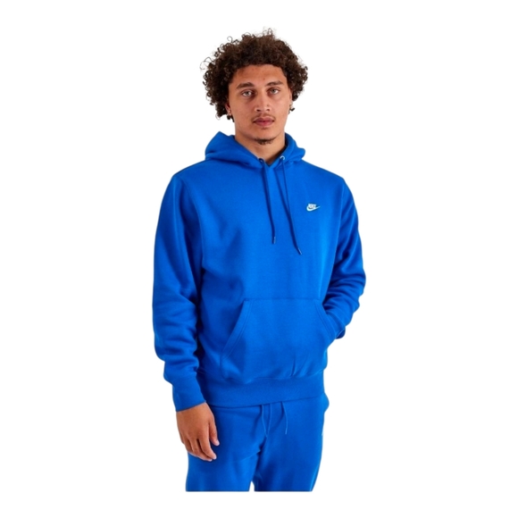 Nike Sweatshirt Mens 2XL Game Royal Blue Club Fleece Pullover Hoodie FN3859 480 - Picture 3 of 5